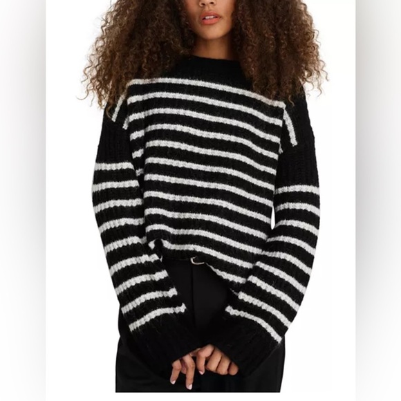 Alex Mill NORMANDIE STRIPE SWEATER XL Alpaca blend - Picture 4 of 9